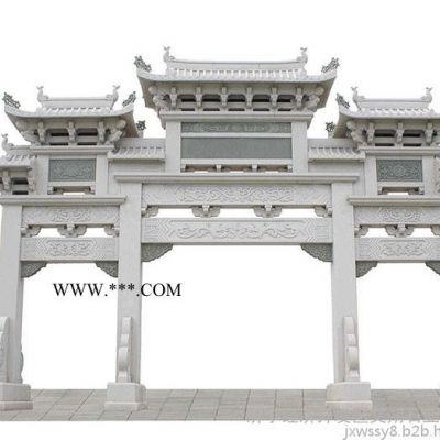 大理石石雕牌坊制作價格 農(nóng)村石雕門樓樣式圖片 **