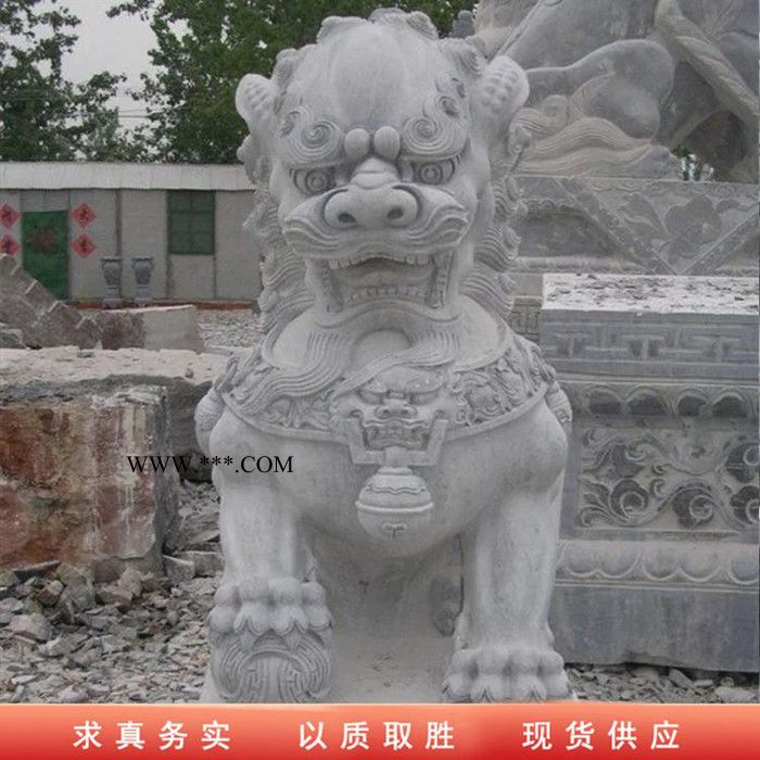 金巍 石獅子石雕動(dòng)物大型動(dòng)物石雕麒麟大理石雕塑景觀園林定制石獅子.