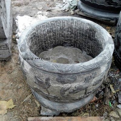 廣場石雕花缸 大理石浮雕花缸 市場價格