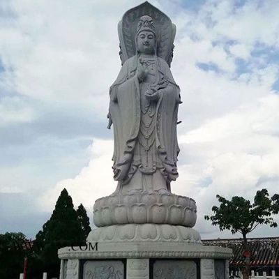 ** 石雕觀音菩薩 大理石制作佛像 漢白玉觀世音菩薩像