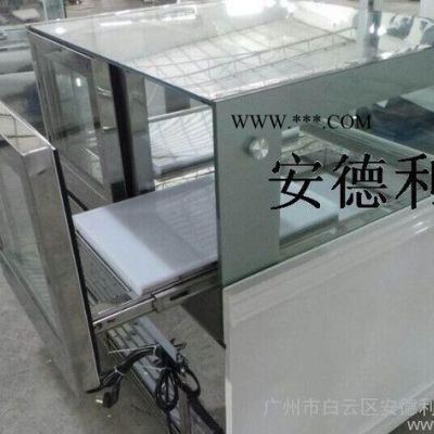 直角一層巧克力冷柜  白色大理石冷柜  展示柜
