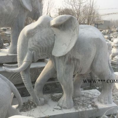 憶石宏供應(yīng)石象雕塑 晚霞紅招財(cái)辟邪大型大象 天然大理石大大象工藝品