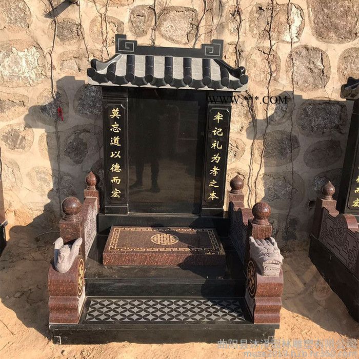 沐澤石雕墓碑石碑農(nóng)村土葬中式傳統(tǒng)大理石雕刻豪華墓碑 家族墓