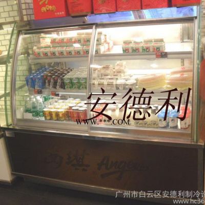 供應(yīng)商店T1型制冷保鮮柜  黑色大理石蛋糕柜