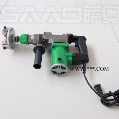 電動手持式鑿毛機(jī) 金剛石三頭鑿毛設(shè)備 小型水泥路面拉毛機(jī)