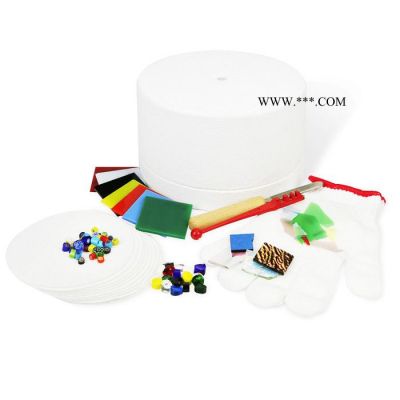 曼德1707021-10 DIY工具大窯爐10件 套裝微波窯爐手工坊制作熱熔彩色玻璃熔化玻璃