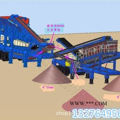 江蘇反擊式移動(dòng)破碎機(jī) 建筑垃圾移動(dòng)式破碎站 新型礦山碎石機(jī)生產(chǎn)線