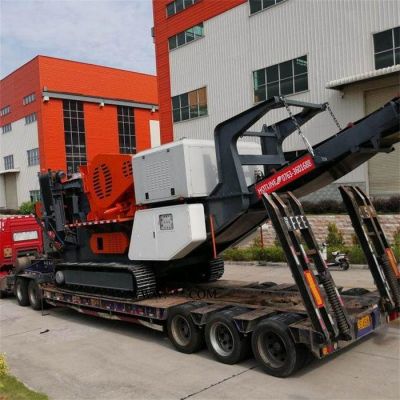 砂石線整套移動(dòng)破碎機(jī) 建筑破碎機(jī) 履帶式反擊破碎站