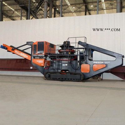 鑫達石料移動破碎站廠家 大型移動反擊式破碎站 礦山履帶式篩分移動式破碎站  建筑垃圾破碎機生產(chǎn)線價格 鄂式移動破碎站