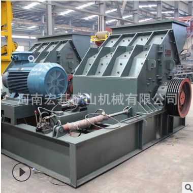 液壓開箱制砂機(jī)移動(dòng)鵝卵石細(xì)碎粉碎機(jī)建筑再生骨料石頭板錘制沙機(jī)