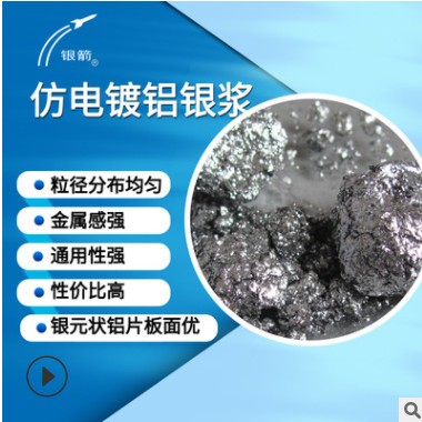 噴涂用仿電鍍效果鋁銀漿 塑膠漆用非浮型鋁漿 8μm銀漿