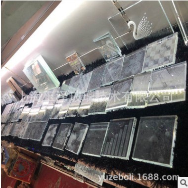 熱銷玻璃激光內(nèi)雕 3D激光內(nèi)雕藝術(shù)玻璃 通電發(fā)光彩色雕刻玻璃