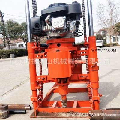 小型立架式巖心鉆機(jī) 汽油勘探取樣鉆機(jī) 30米地質(zhì)勘探公路山地打孔取樣